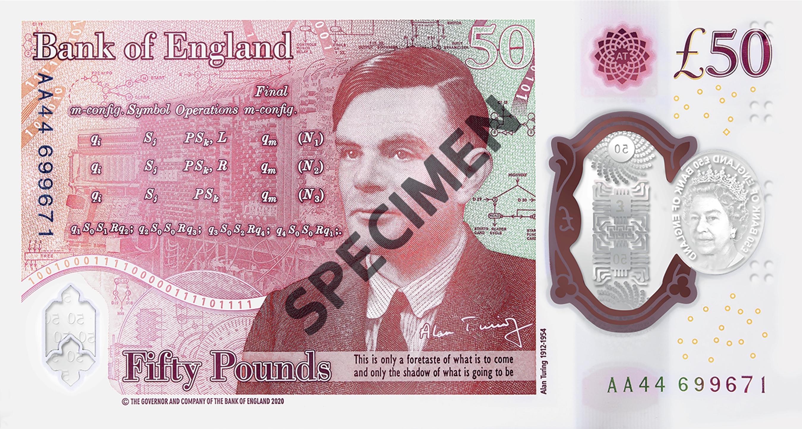Great Britain Unveils Bank Note Honoring Alan Turing *38 Princeton